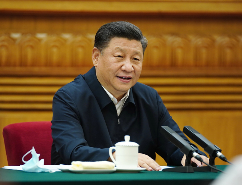 7月21日，中共中央總書記、國家主席、中央軍委主席習近平在京主持召開企業(yè)家座談會并發(fā)表重要講話。新華社記者 鞠鵬 攝
